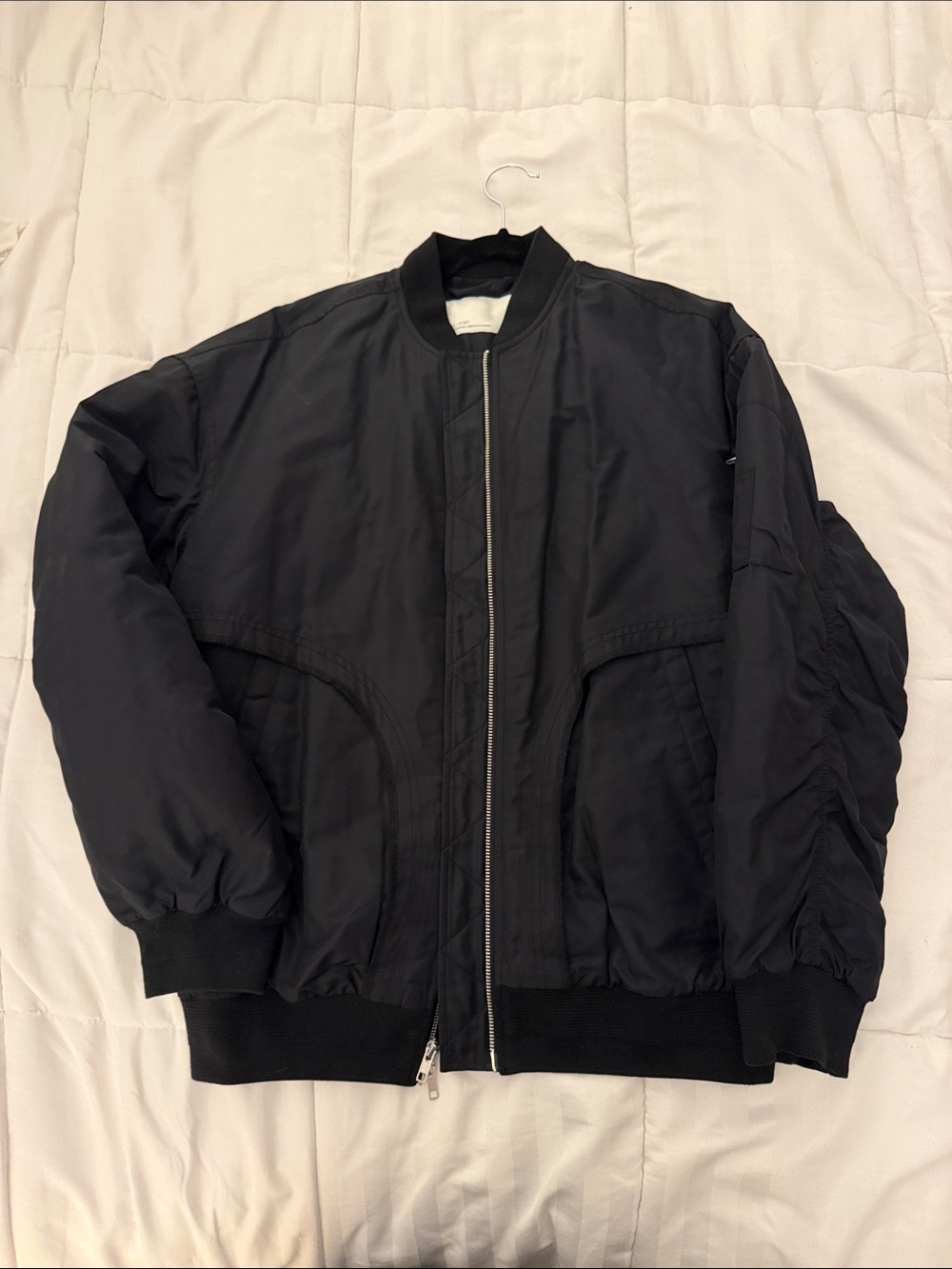 OAK + FORT Women's Black Bomber Jacket